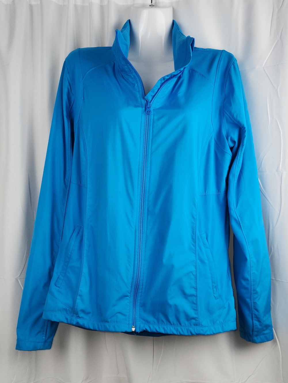 Kirkland Signature Vibrant Turquoise Zip Utility Jacket